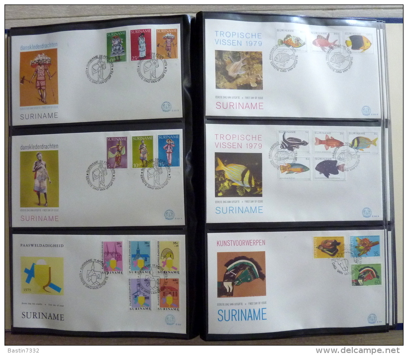 Suriname collection FDC in 3 Importa albums,1960-1995 onbeschreven