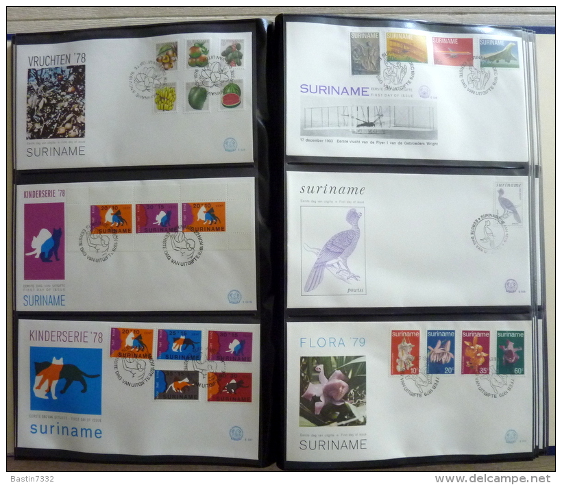 Suriname collection FDC in 3 Importa albums,1960-1995 onbeschreven