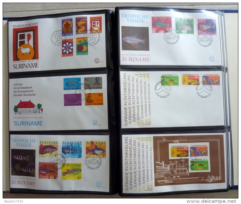 Suriname collection FDC in 3 Importa albums,1960-1995 onbeschreven