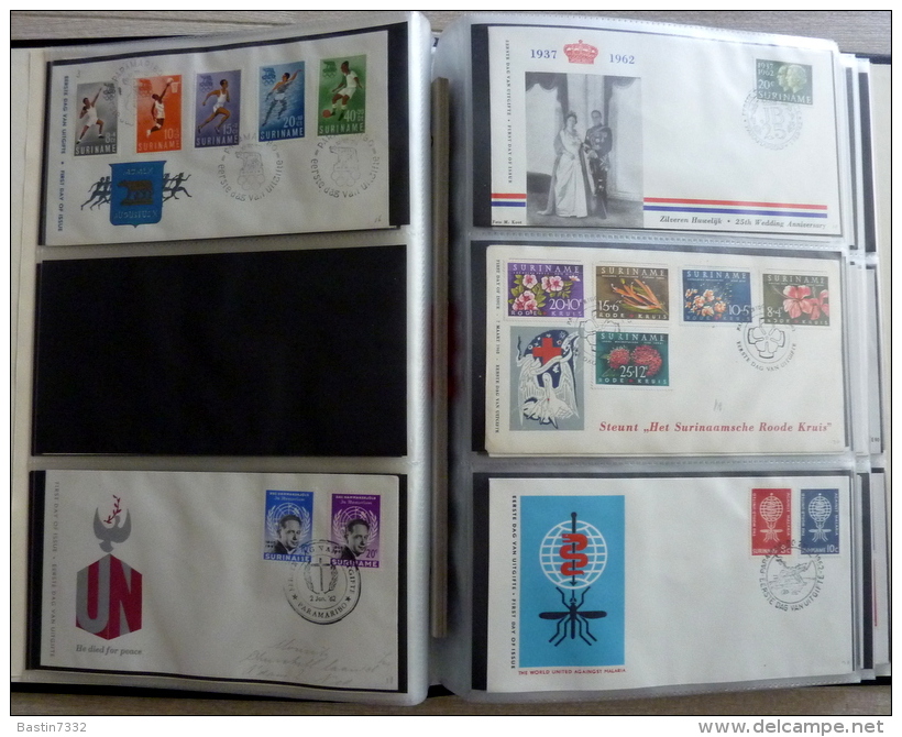 Suriname collection FDC in 3 Importa albums,1960-1995 onbeschreven