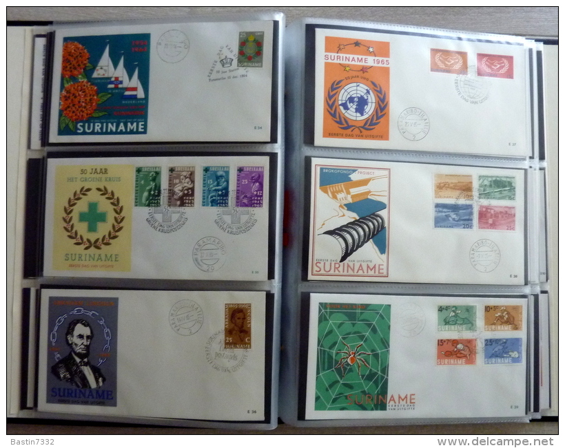 Suriname collection FDC in 3 Importa albums,1960-1995 onbeschreven