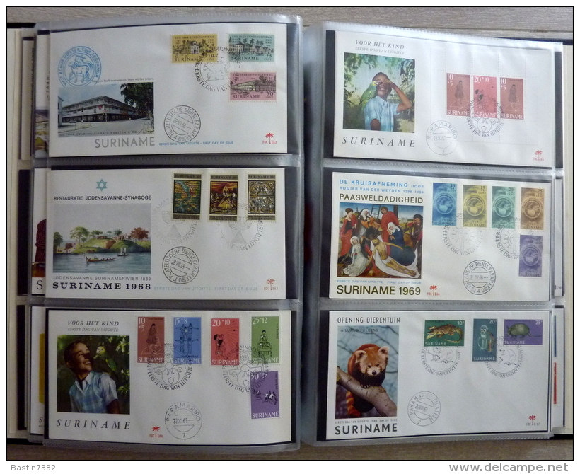 Suriname collection FDC in 3 Importa albums,1960-1995 onbeschreven