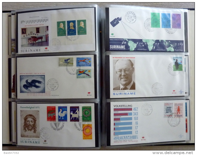 Suriname collection FDC in 3 Importa albums,1960-1995 onbeschreven