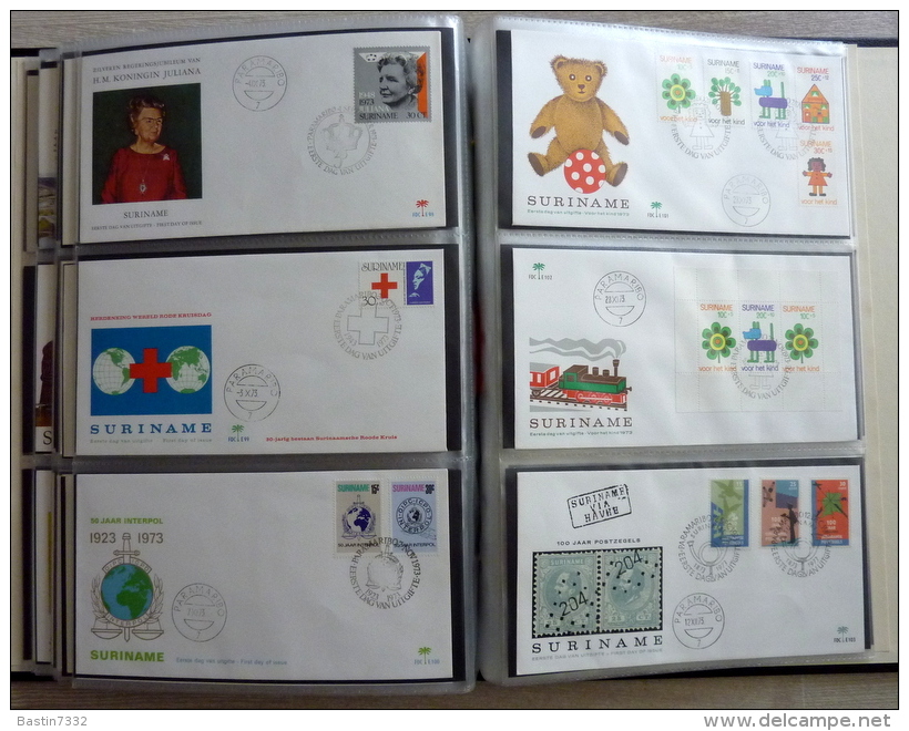 Suriname collection FDC in 3 Importa albums,1960-1995 onbeschreven