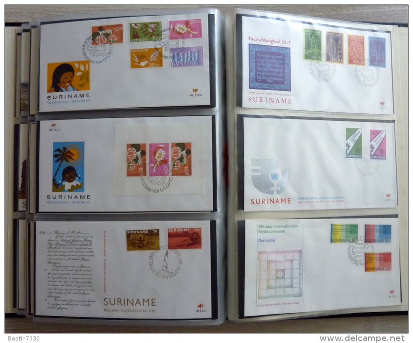 Suriname collection FDC in 3 Importa albums,1960-1995 onbeschreven