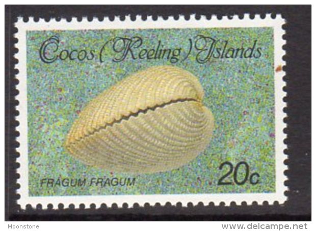 Cocos (Keeling) Islands 1985 Shells & Molluscs Definitives 20c Value, MNH (AU) - Cocos (Keeling) Islands