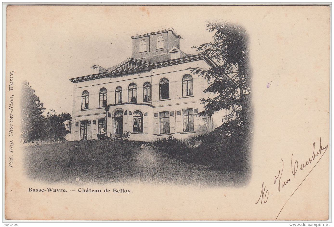 27977g  CHATEAU  DE BELLOY  - KASTEEL - Basse-Wavre - 1901 - Wavre