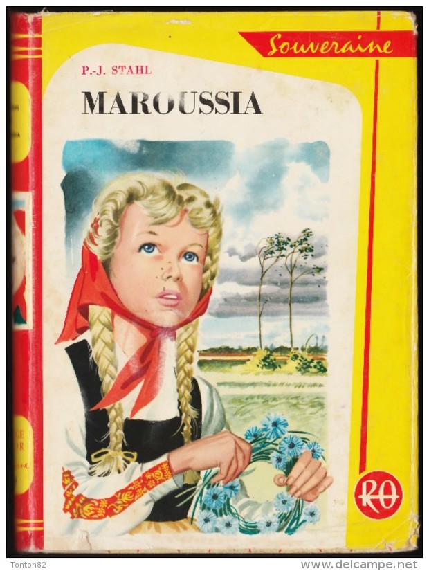P.J. Stahl - Maroussia - Bibliothèque Rouge Et Or  N° 537- ( 1955 ) . - Bibliotheque Rouge Et Or