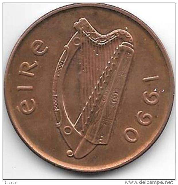 Ireland  2 Pence   1990   Km 21a - Irlande