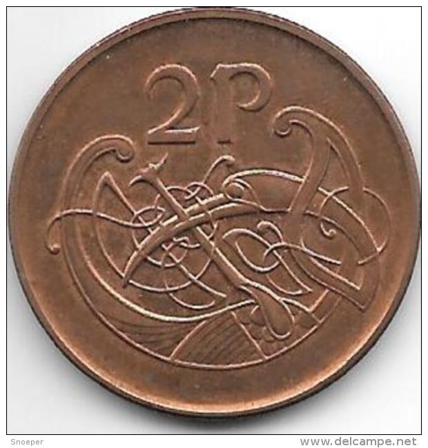 Ireland  2 Pence   1990   Km 21a - Irlande