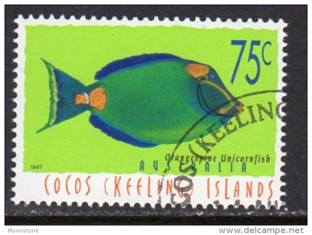 Cocos (Keeling) Islands 1995 Marine Life Definitive 75c Value, Used (AU) - Cocos (Keeling) Islands