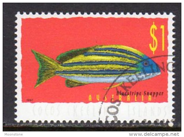 Cocos (Keeling) Islands 1995 Marine Life Definitive $1 Value, Used (AU) - Cocos (Keeling) Islands