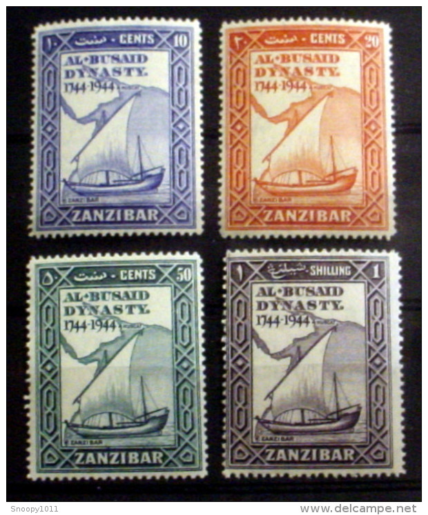 ZANZIBAR 218-221. 200th Anniveresary Al Basaid Dynasty. MNH (**) - Zanzibar (...-1963)