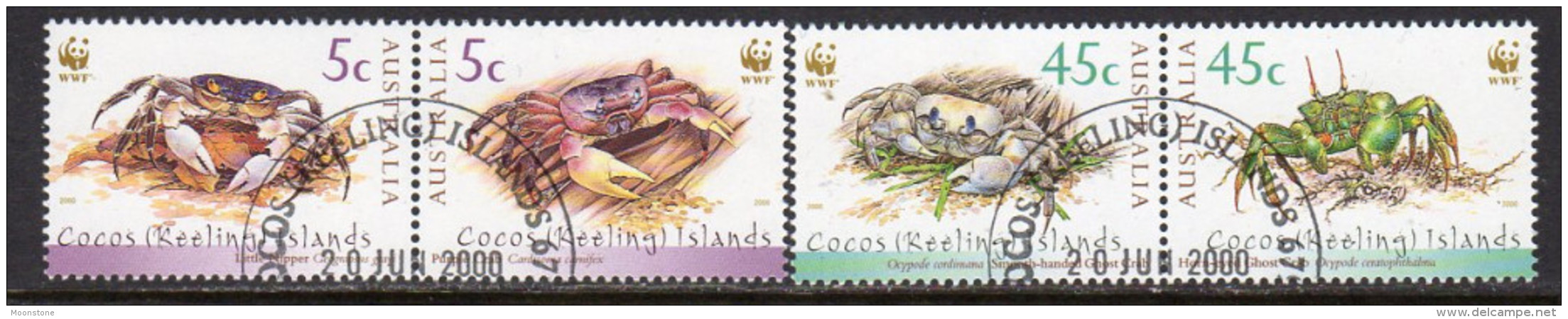 Cocos (Keeling) Islands 2002 Turtles Block Of 4, Used (AU) - Cocos (Keeling) Islands