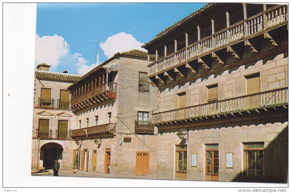 3072   Postal  Villanueva  De Los Infantes, Ciudad Real,  Balconada Plaza Mayor - Ciudad Real