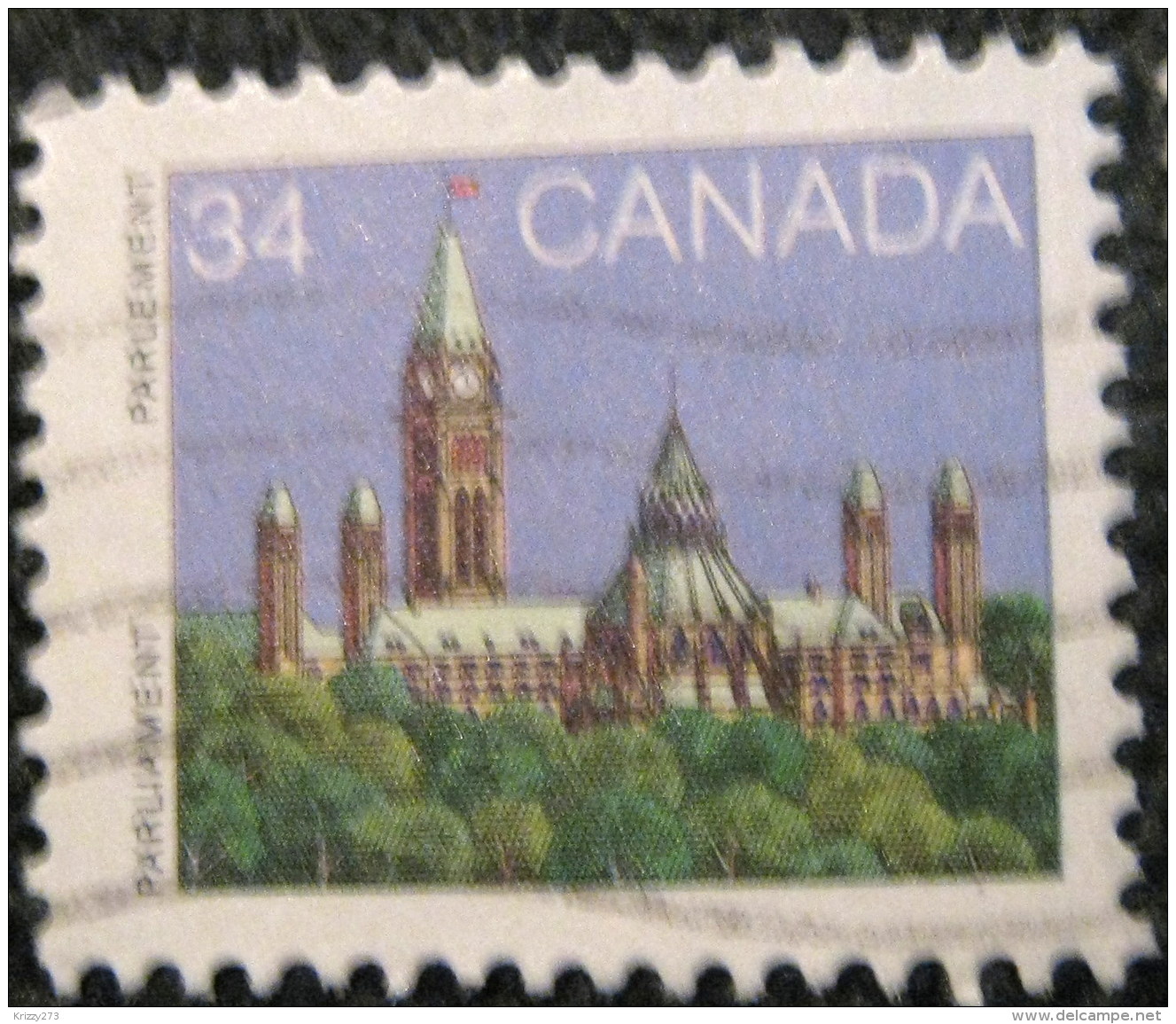 Canada 1985 Parliament Building 34c - Used - Used Stamps