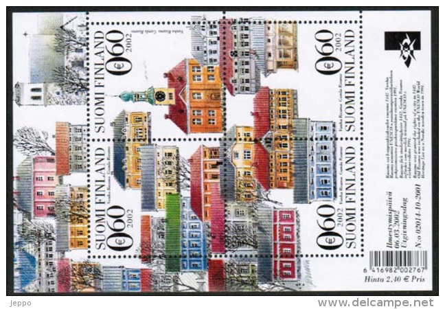 2002 Finland Michel Block 29 Old Rauma Town MNH **. - Neufs