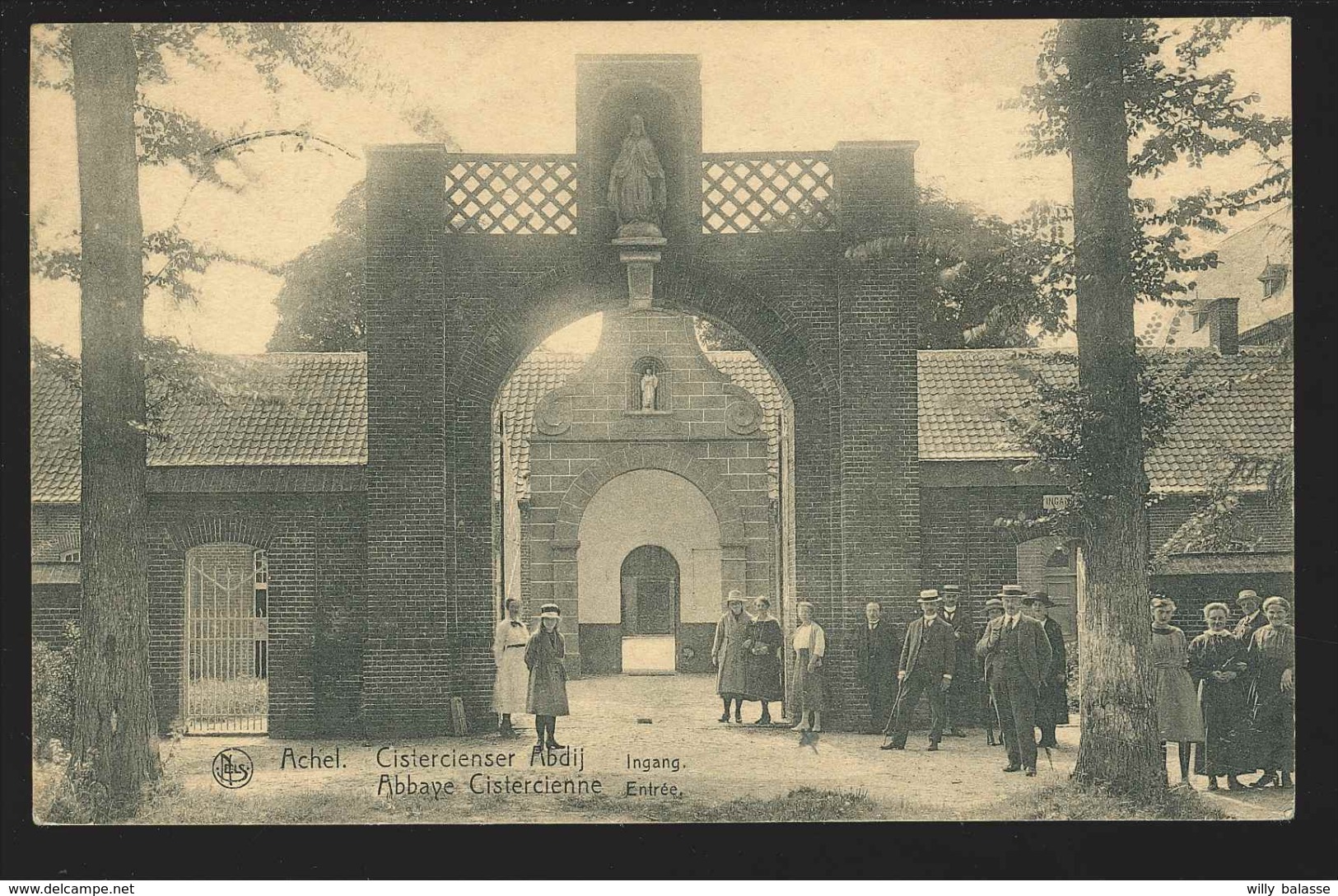 +++ CPA - ACHEL - Abbaye Cistercienne - Entrée - Cistercienser Abdij - Ingang - Carte Animée - Nels   // - Hamont-Achel