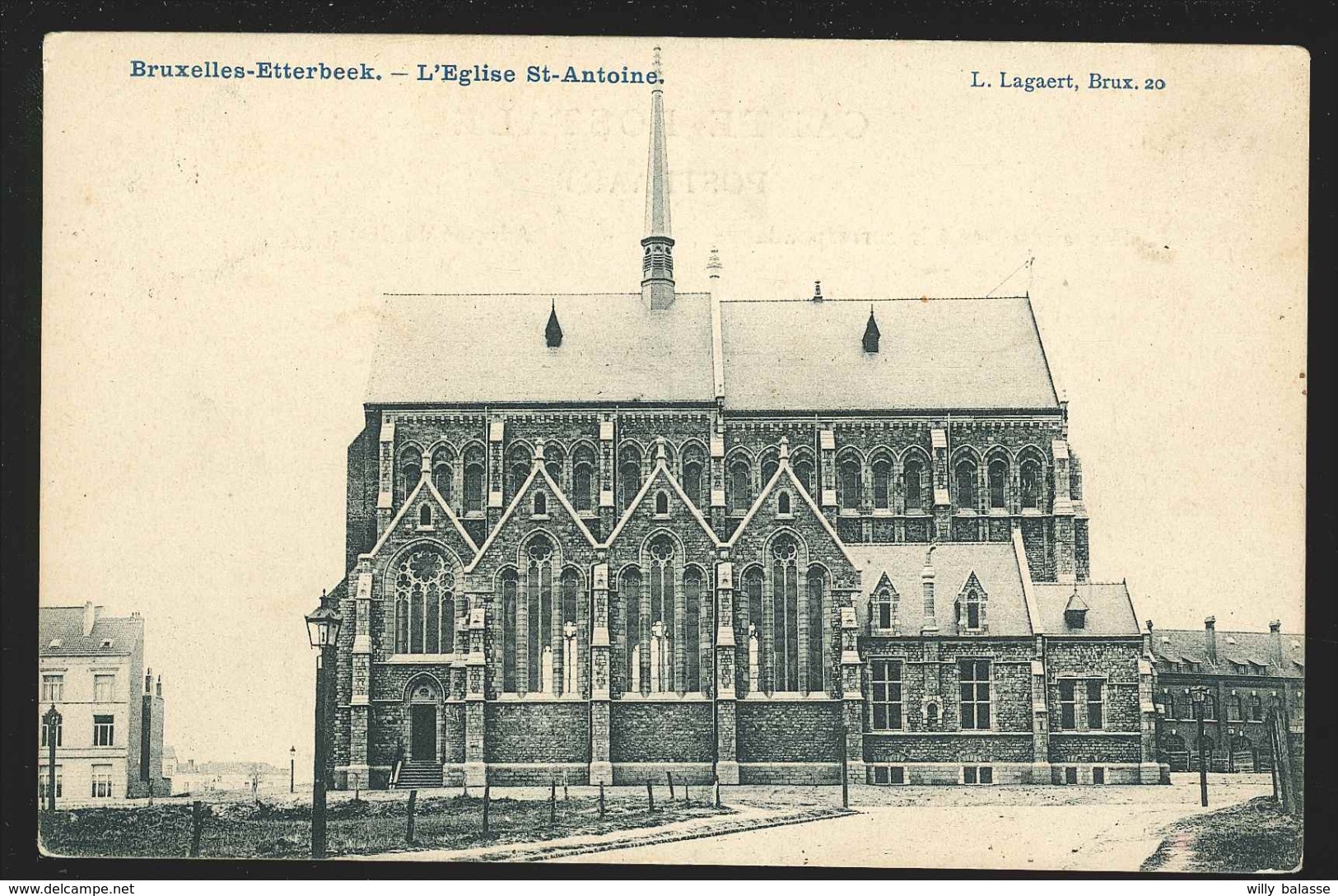 +++ CPA - BRUXELLES - ETTERBEEK - L'Eglise St Antoine - Kerk - Lagaert  // - Etterbeek