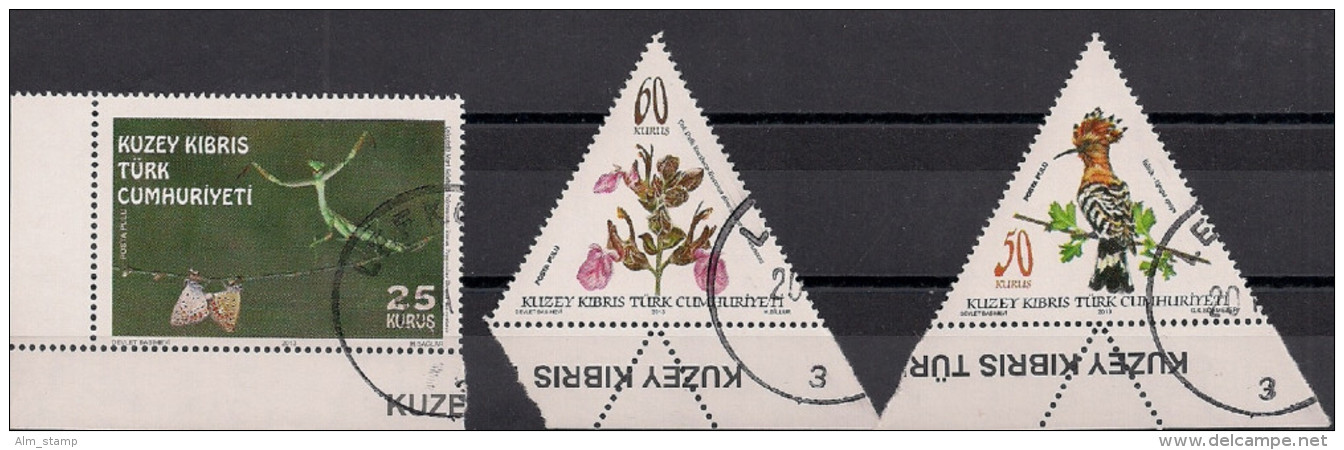 2013 Türkisch Zypern Mi.  776-8 Used  Flora Und Fauna - Oblitérés