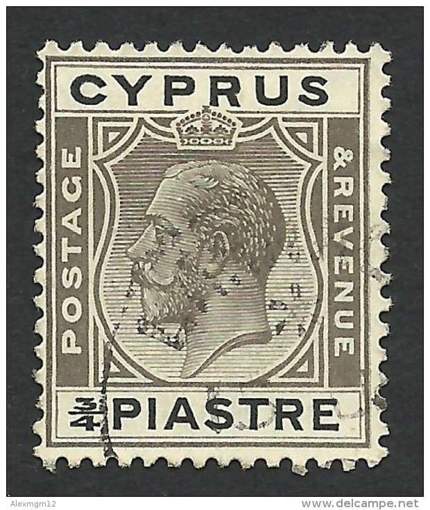 Cyprus, 3/4 Pi, 1925, Sc # 93, Mi # 103, Used. - Cyprus (...-1960)