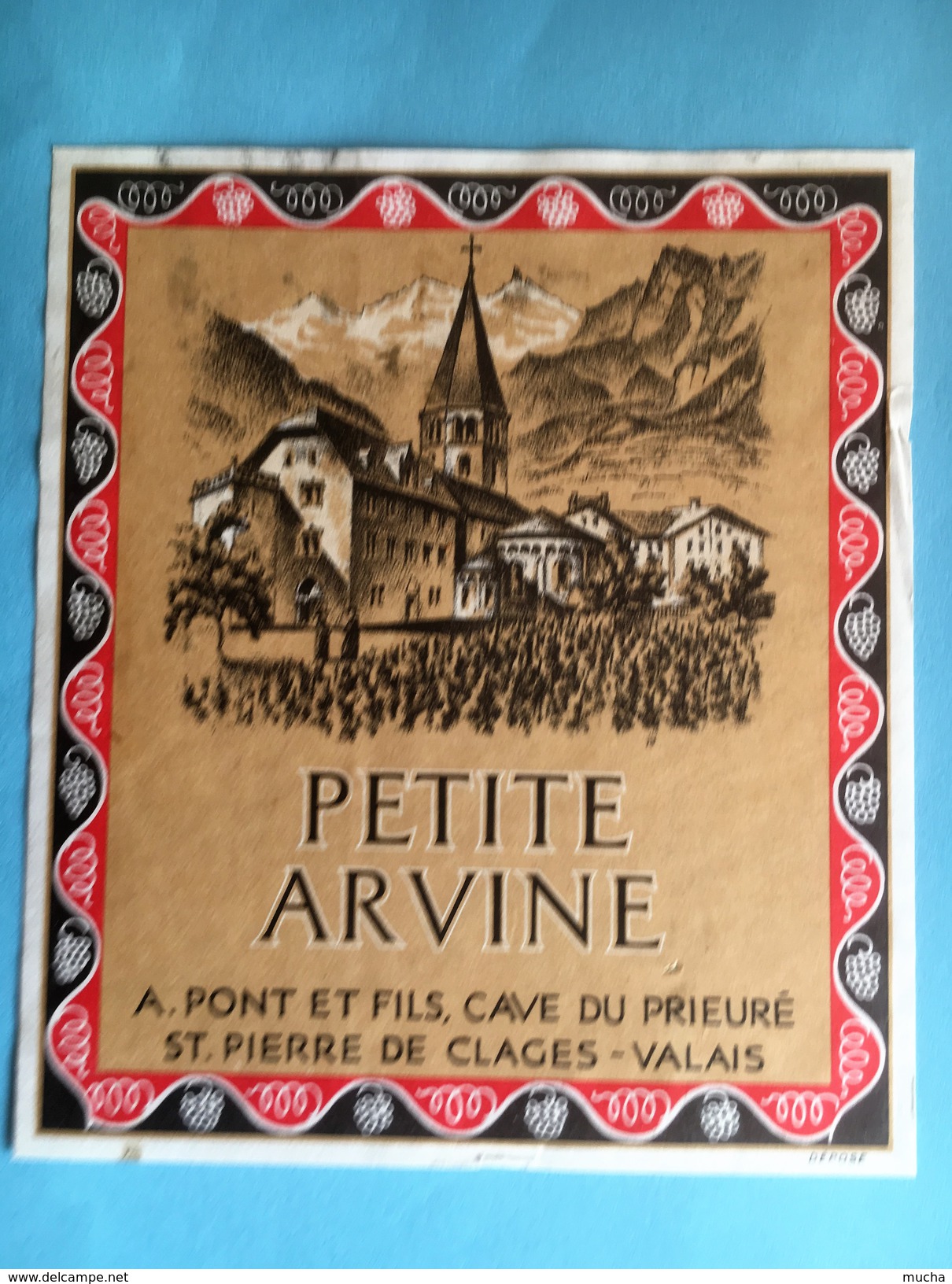 1886 - Suisse Valais Petite Arvine A.Pont St.Pierre De Clages - Autres & Non Classés