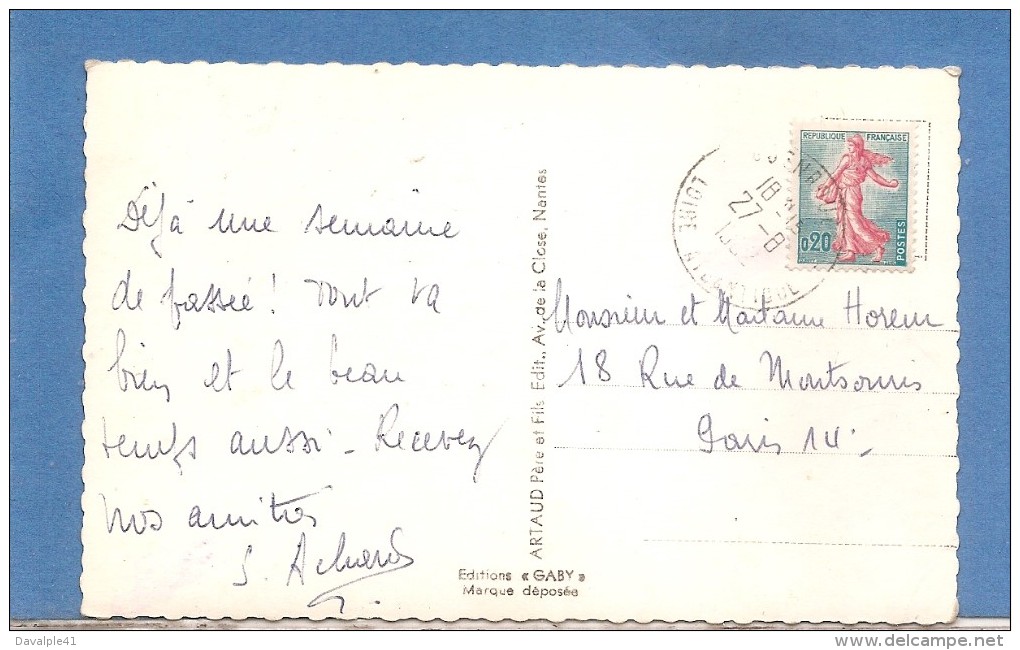 44  SOUVENIR DE GUENROUET LE COUGOU  MULTIVUES   TIMBREE ECRITE  BON ETAT     2 SCANS - Guenrouet