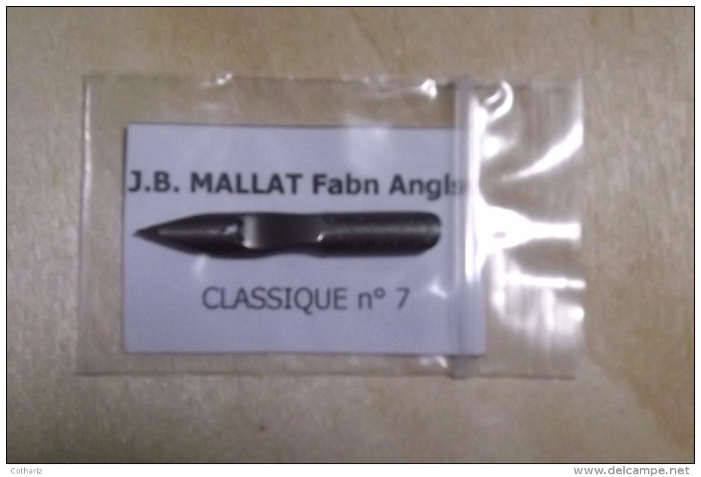 PLUME CLASSIQUE JB MALLAT DEPOSEE FAB°ANGLSE Trèfle N°7 EF Blanche - Pens