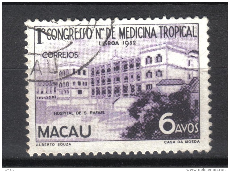 W716 - MACAO 1952,  6 A. N. 356 Usato - Oblitérés