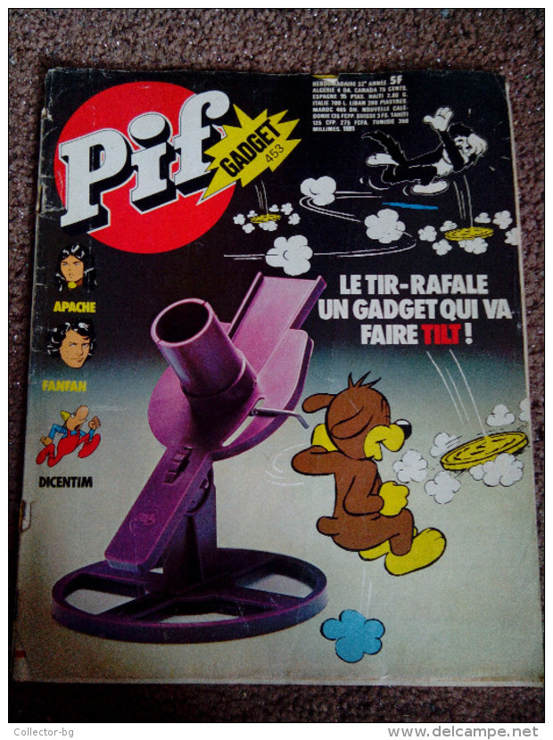 RRR VINTAGE COLLECTABLE COMICS FRANCE PIF N*453  10F GADGET  EDITION - Pif - Autres