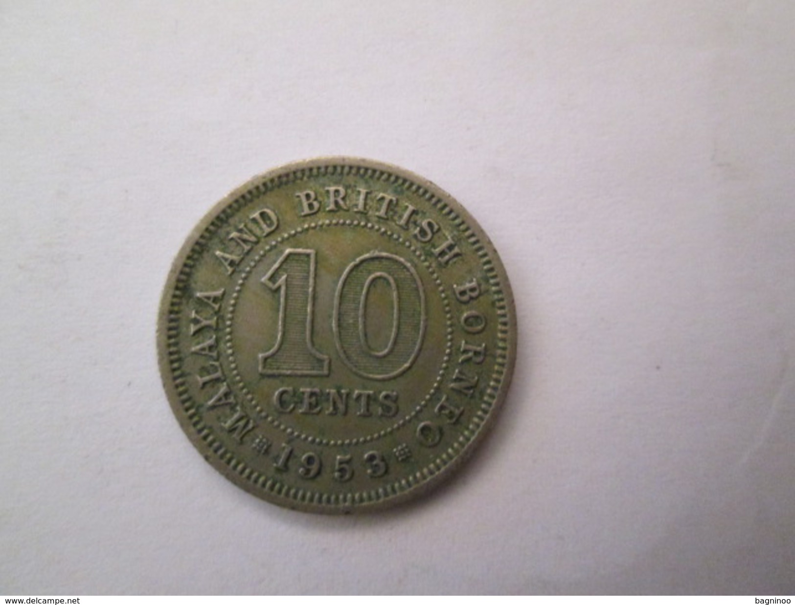 MALAYA And BRITISH BORNEO 10 Cents 1953   # 4 - Malaysia