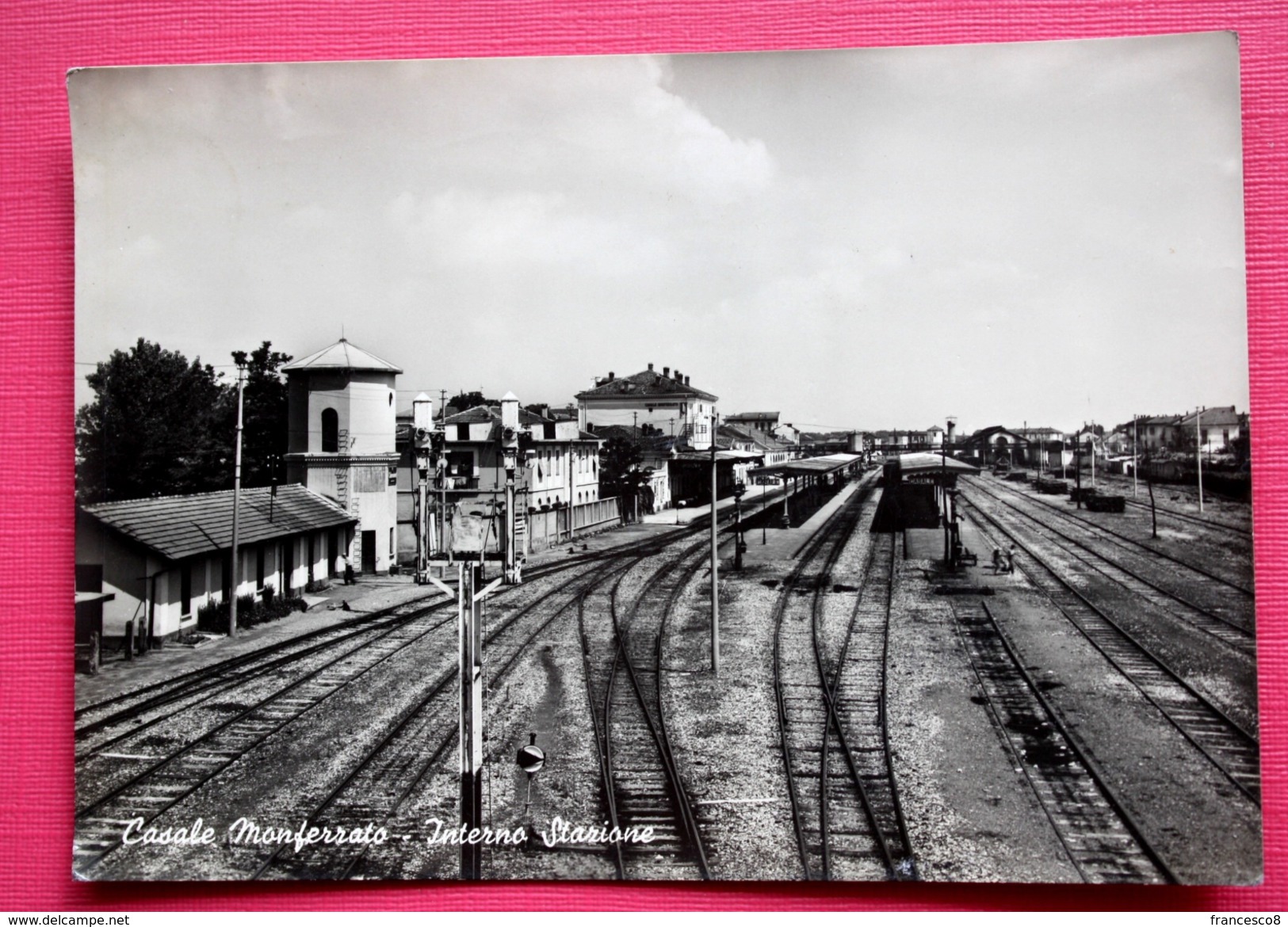 1954 CASALE MONFERRATO INTERNO STAZIONE / ALESSANDRIA / BAHNHOF / Station Train - Estaciones Sin Trenes