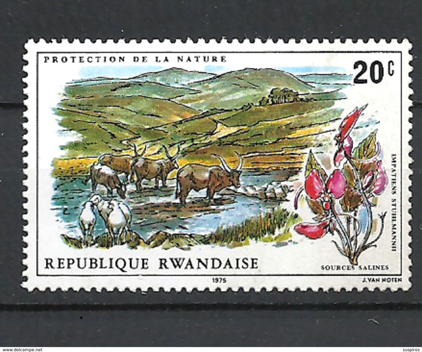 RWANDA  1975 Protection Of Nature MNH - Nuovi