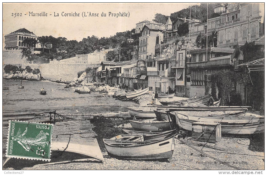 13-MARSEILLE- LA CORNICHE (L'ANSE DU PROPHETE ) - Endoume, Roucas, Corniche, Stranden