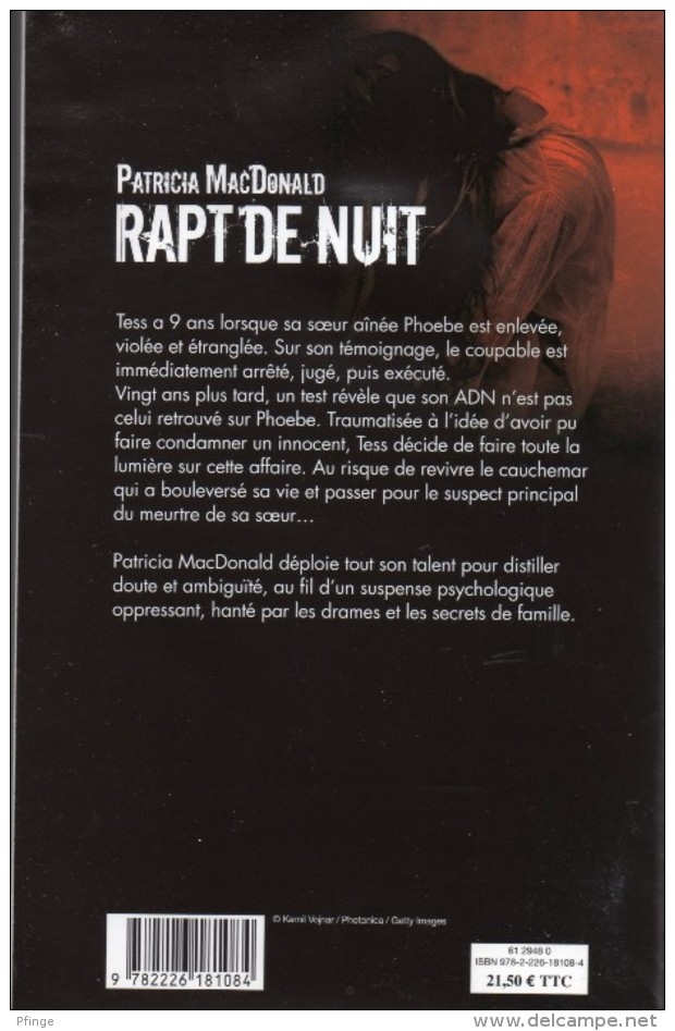 Rapt De Nuit Par Patricia MacDonald - Albin-Michel - Le Limier