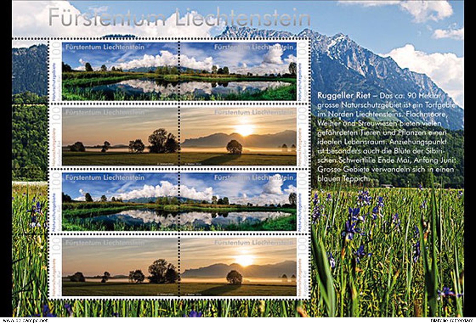 Liechtenstein - Postfris / MNH - Sheet Natuurparken 2016 NEW!! - Ungebraucht