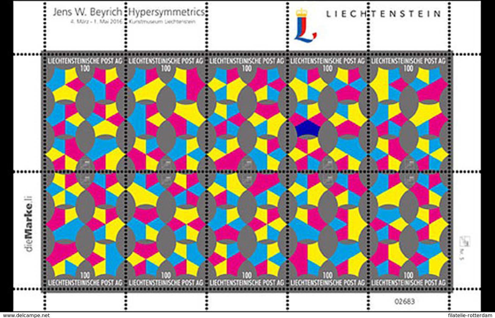 Liechtenstein - Postfris / MNH - Sheet Hypersymmetrie 2016 NEW!! - Ungebraucht