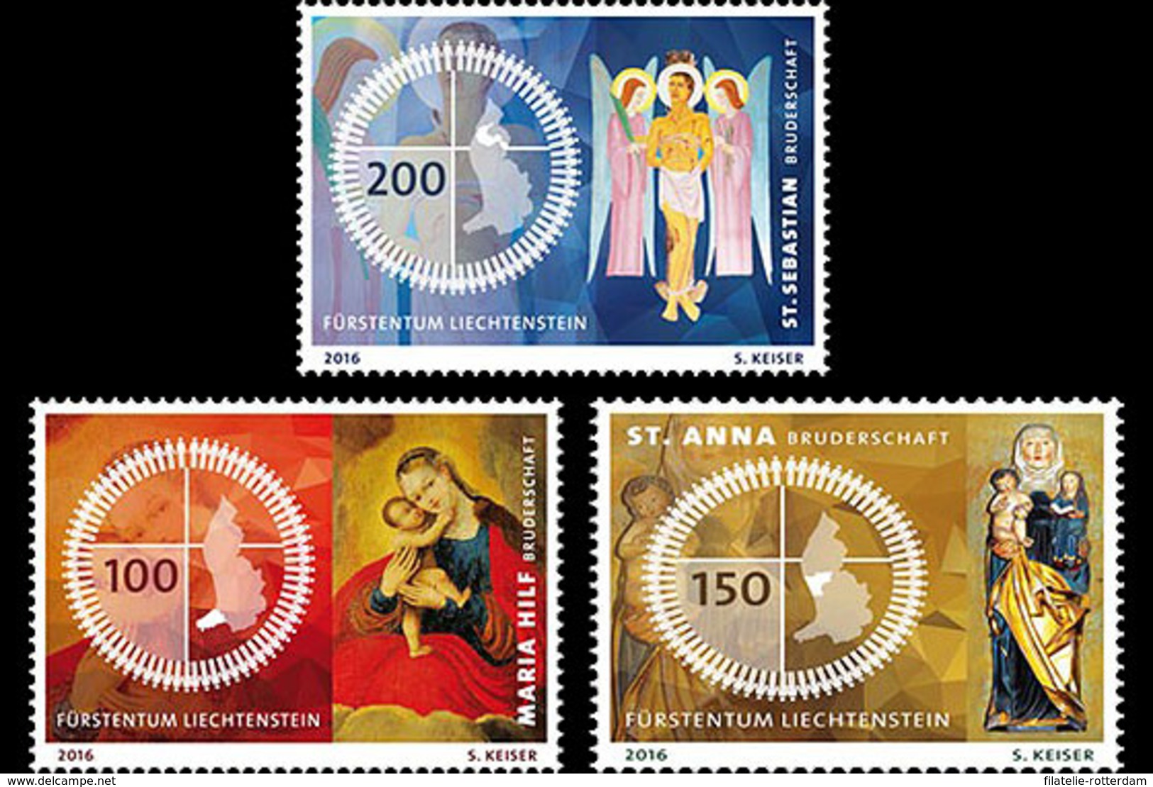 Liechtenstein - Postfris / MNH - Complete Set Religie 2016 NEW!! - Ungebraucht