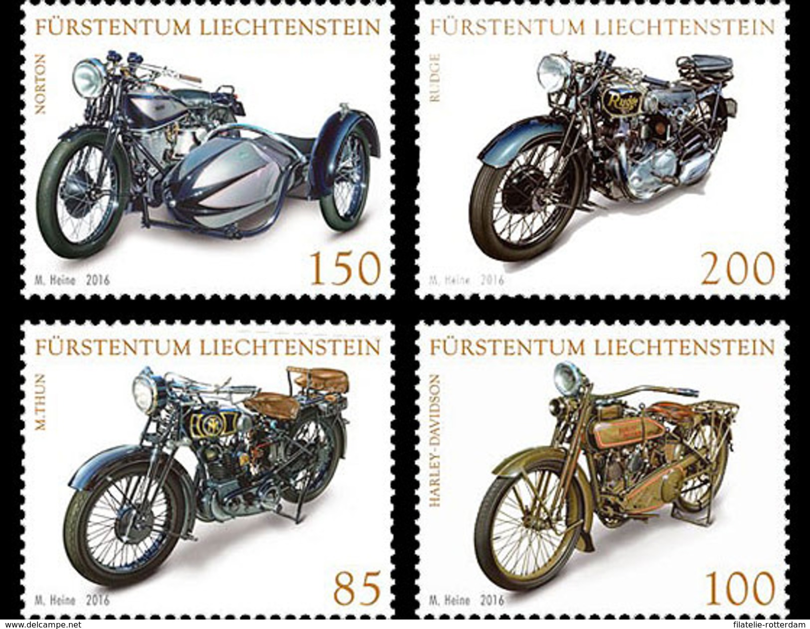 Liechtenstein - Postfris / MNH - Complete Set Motoren 2016 NEW!! - Ungebraucht