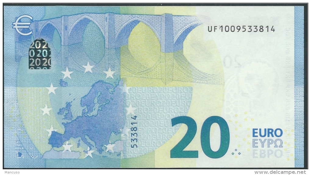 € 20  FRANCE  UF U004 G6  DRAGHI  UNC - 20 Euro