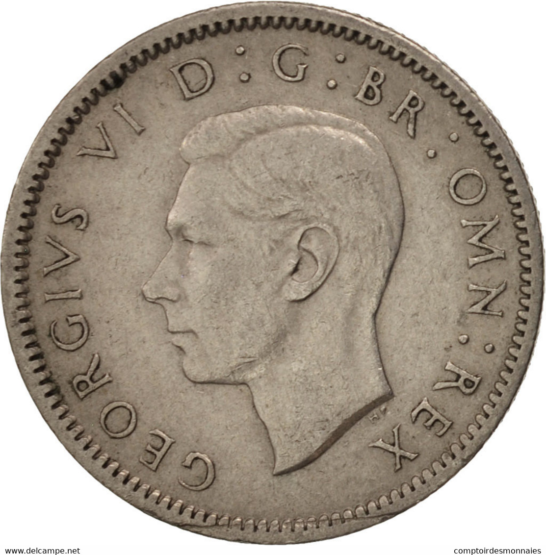 Monnaie, Grande-Bretagne, George VI, 6 Pence, 1948, TTB, Copper-nickel, KM:862 - H. 6 Pence