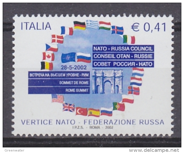 Italy 2002 NATO/OTAN Russian Council 1v ** Mnh (32471) - NATO