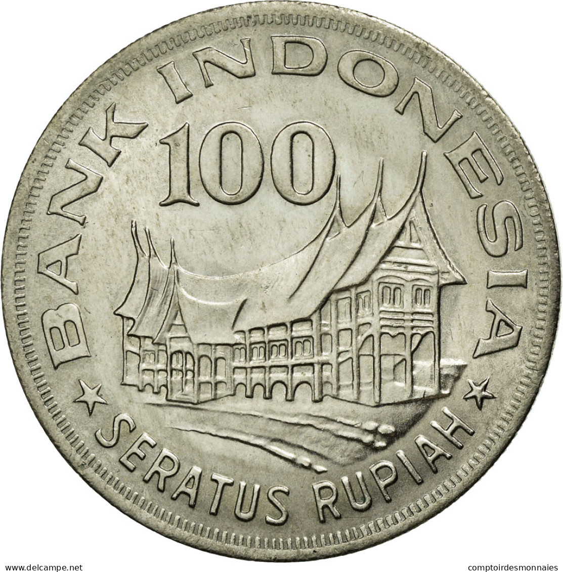 Monnaie, Indonésie, 100 Rupiah, 1978, TTB+, Copper-nickel, KM:42 - Indonesia