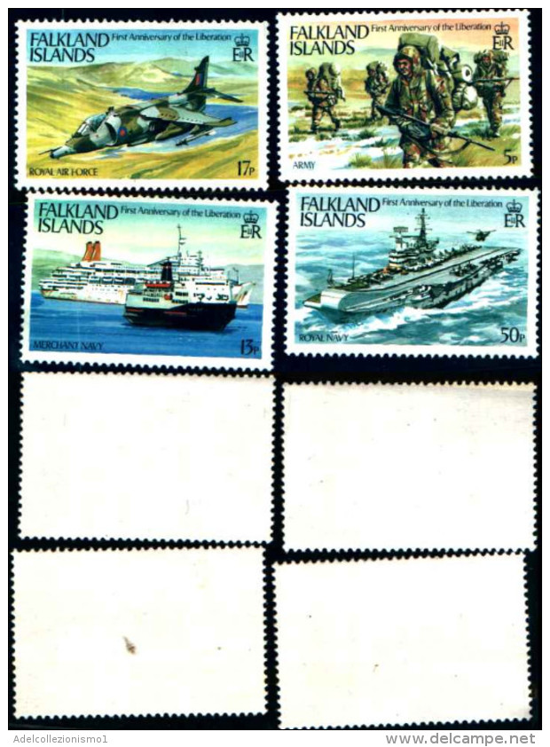 86001)  FALKLAND, AVIONS, * *, YVERT 391/4,  MNH - Falkland