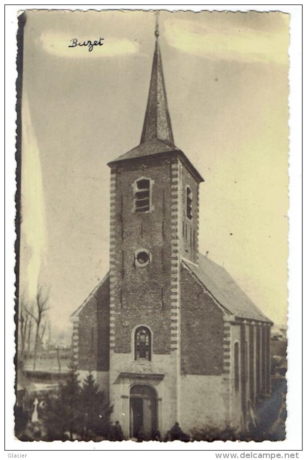 BUZET ( Lez Luttre ) - Pont à Celles - L' Eglise - Carte Photo - Pont-à-Celles