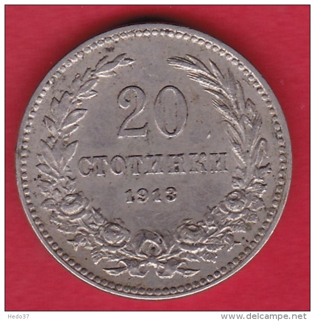 Bulgarie - 20 Stotinki - 1913 Argent - Bulgarie