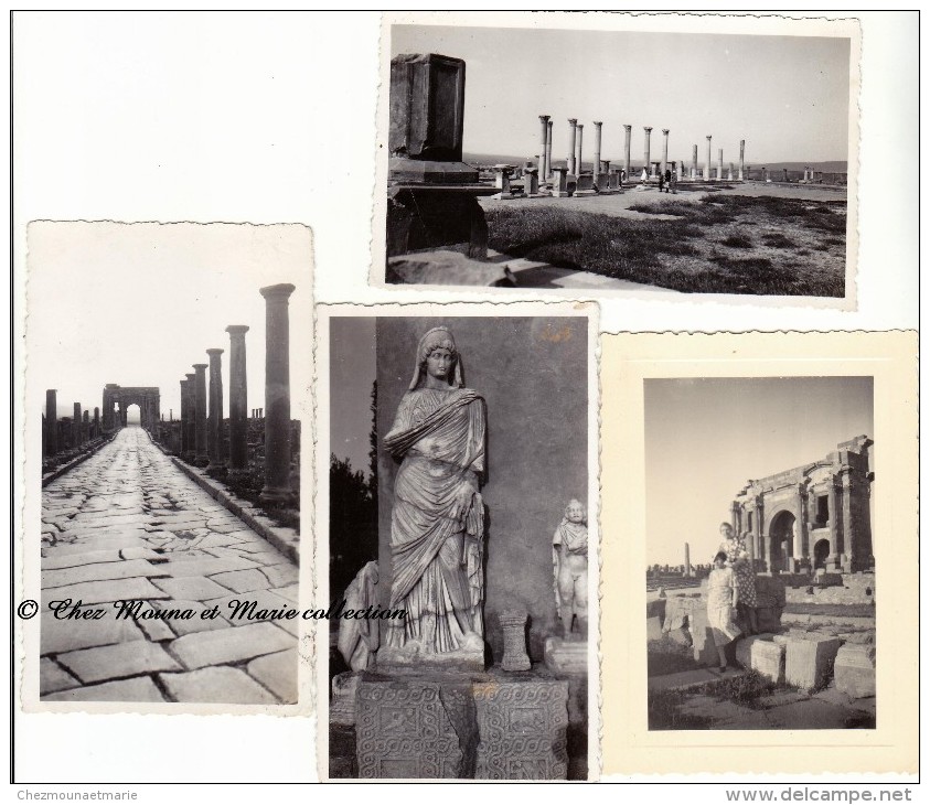 ALGERIE - TIMGAD 1935 - LOT DE 12 PHOTOS - Lieux