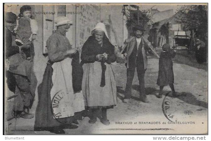 CPA AUVERGNE Type Métier Circulé Chatelguyon - Auvergne