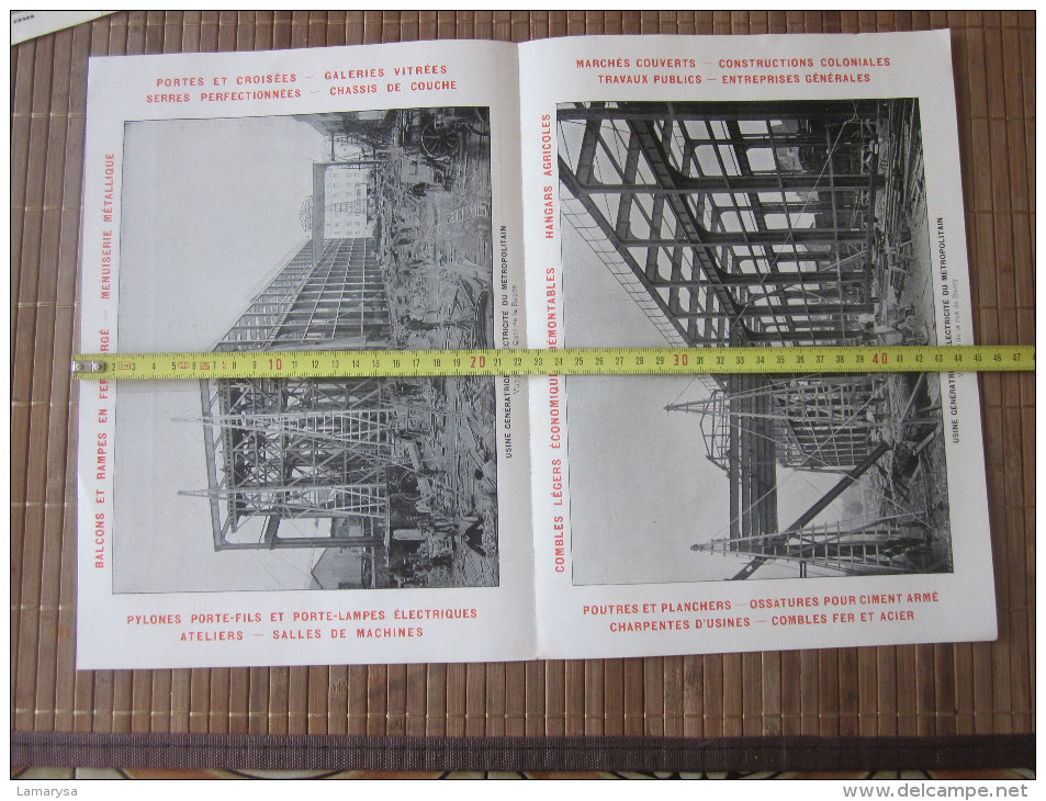 PNEUS A. MICHELIN VITRINE EN FER Forgé=>EXPO à Saint Louis USA USINE GENERATRICE Electricité METRO-PASSERELLE CHARENTON - Autres & Non Classés