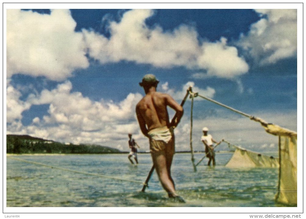 (M+S 890) Old Postcard - Carte Ancienne - USA Territory Of Guam - Local Fisherman - Guam
